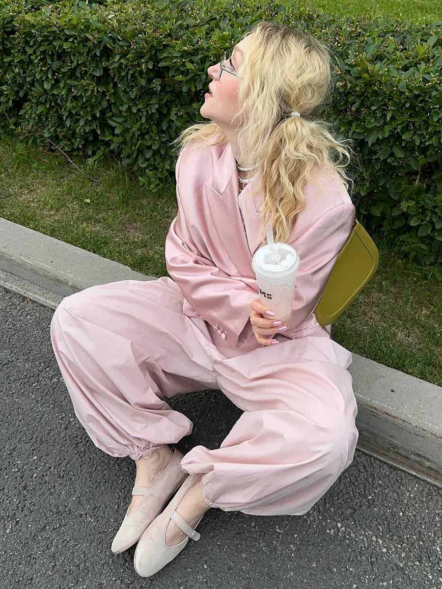 Cotton Lantern Wide-Leg Pants | Wovetsa