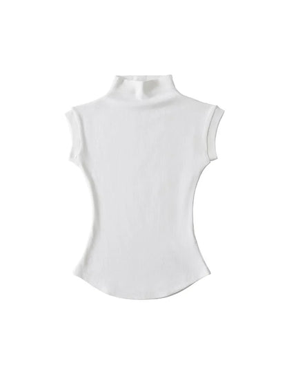 Sleeveless Turtleneck Top | Wovetsa