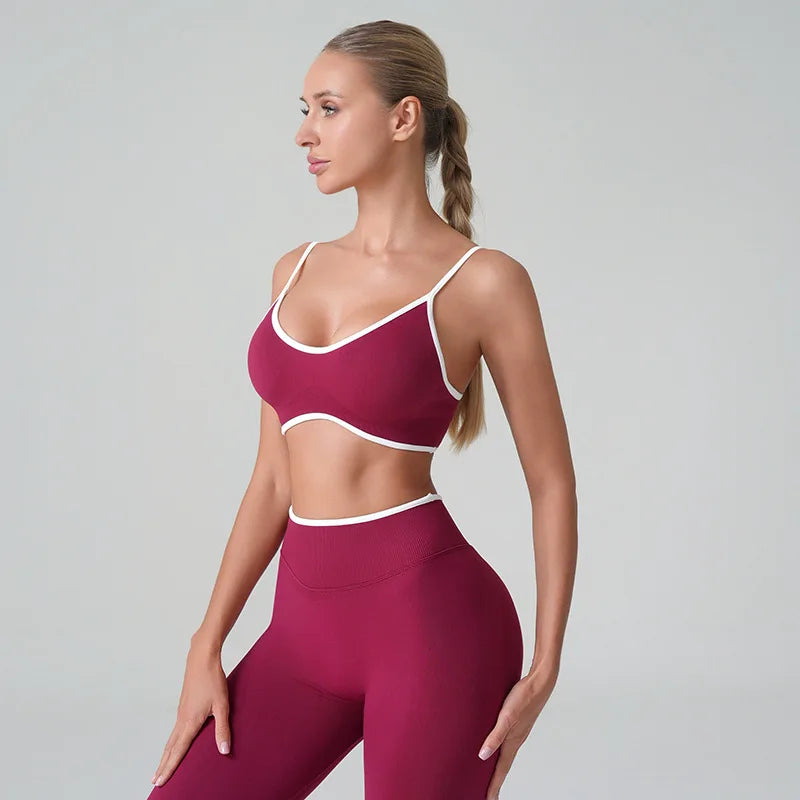 Backless Knit Sports Bra & Yoga Top | Wovetsa