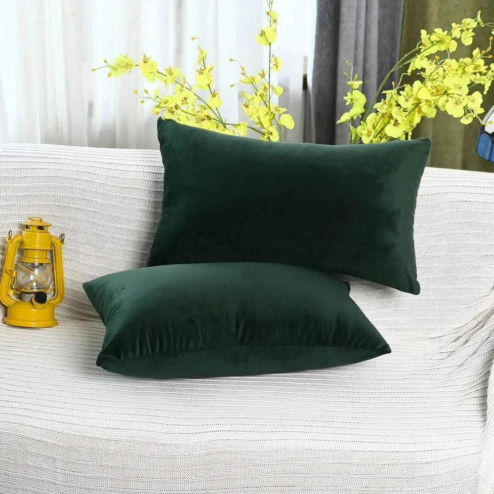 Velvet Sofa Cushion Cover 40X40/45X45/40X60/50X50/55X55/60X60CM Home Hotel Office Decor Waist Throw Pillow Cover