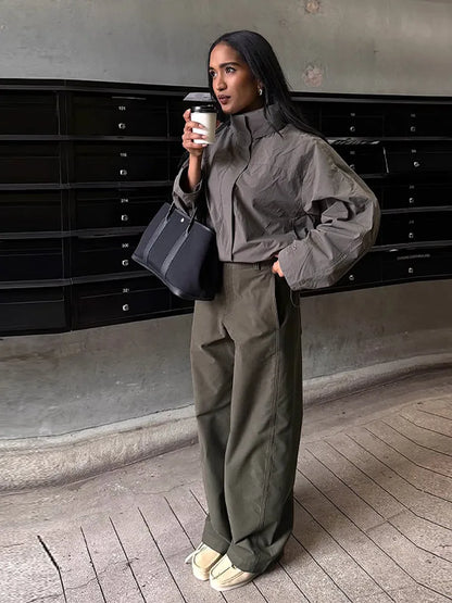 Stand Collar Pilot Jacket | Wovetsa