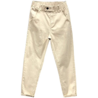 Plus Size High-Waist Slim Denim Jeans | Wovetsa