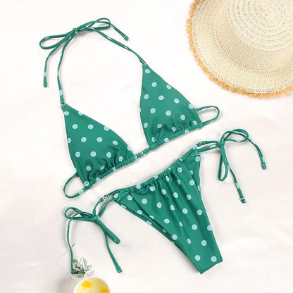 Solid Low Waist Bikini Set | Wovetsa
