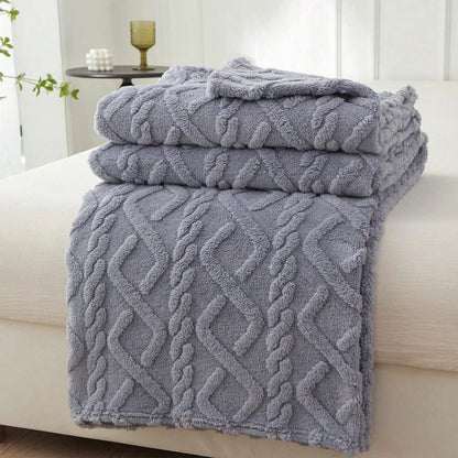 Lightweight Coral Fleece Blanket Sofa Throw & Bed Cover | Wovetsa