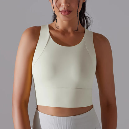 Nylon Sports Bra Crop Top | Wovetsa