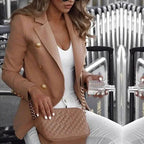 Slim Fit Notched Lapel Blazer | Wovetsa