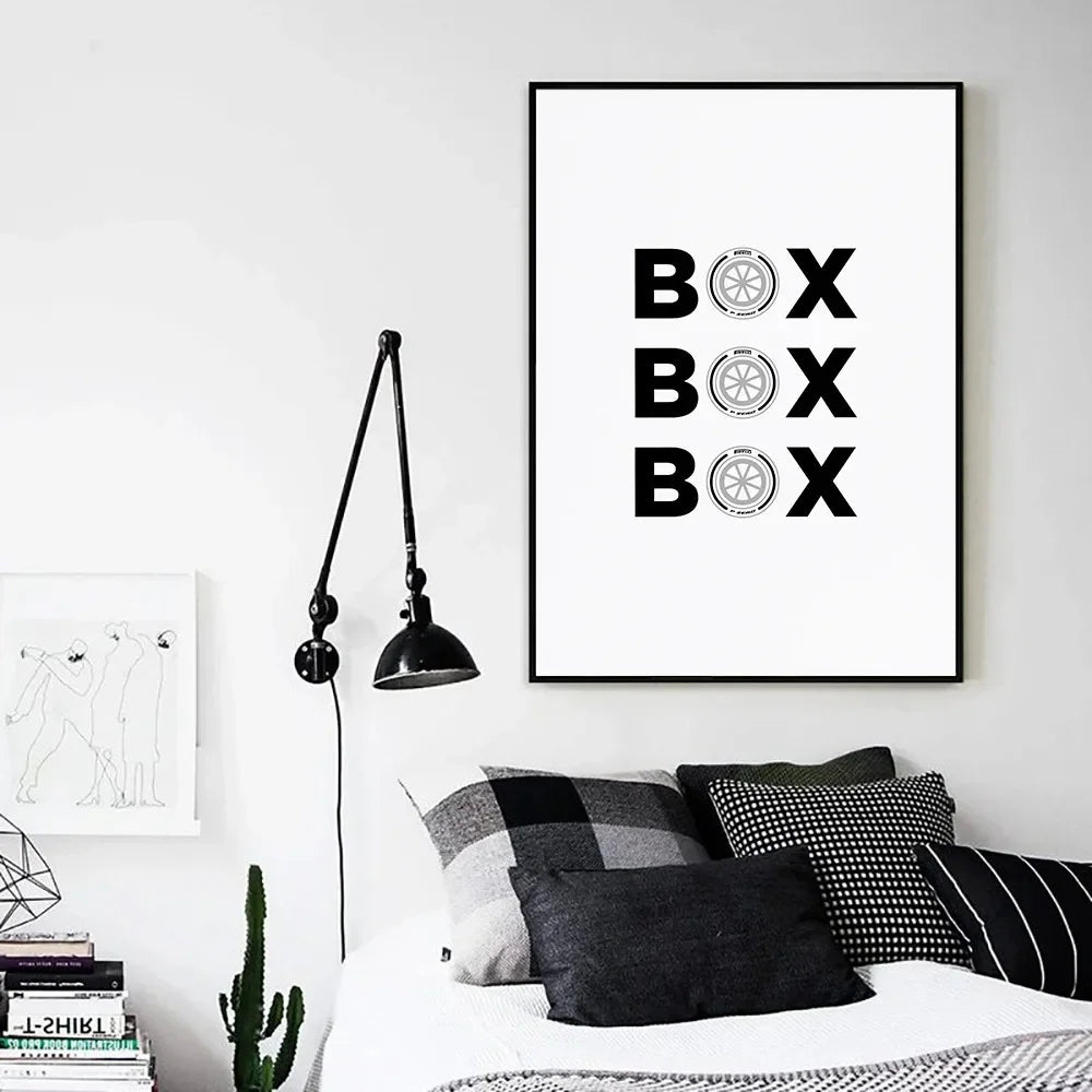 Formula 1 Racing Canvas Wall Art Print | Wovetsa