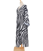 Animal Print Kaftan Beach Cover-Up Dress | Wovetsa