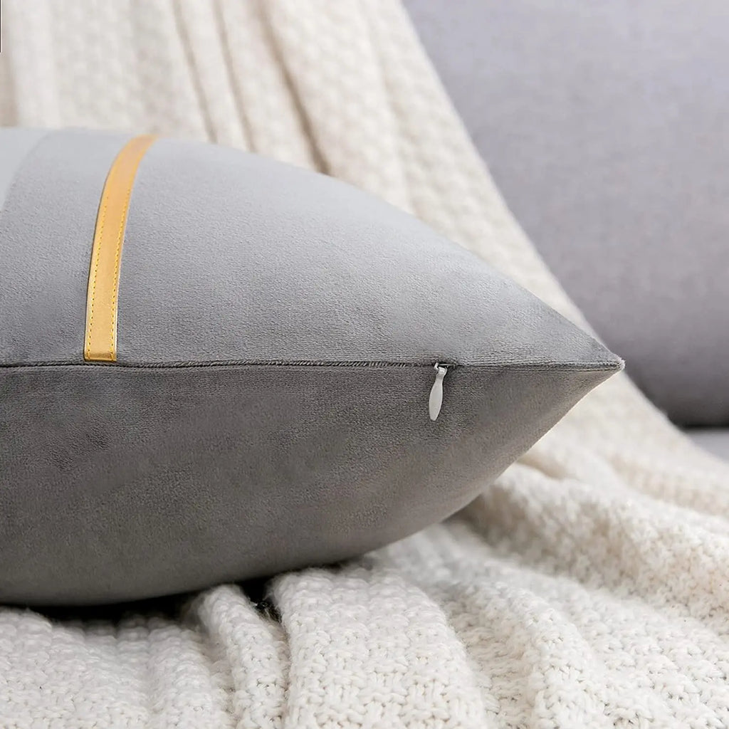 Velvet Patchwork Cushion Cover | Wovetsa