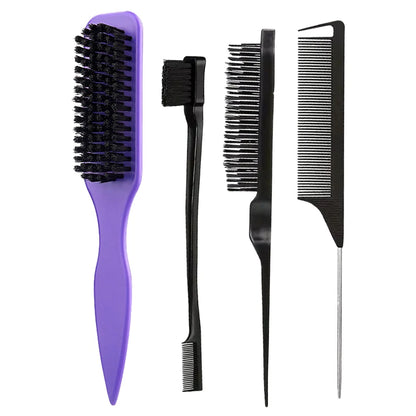 Edge Control Boar Bristle Hair Brush | Wovetsa