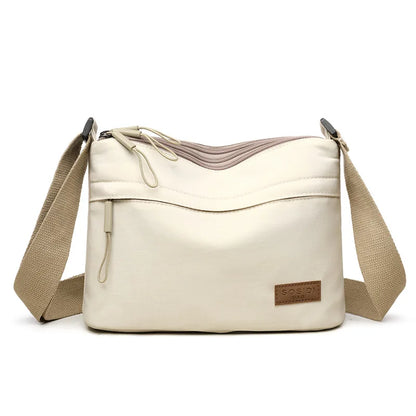 3-Pocket Canvas Shoulder Bag | Wovetsa