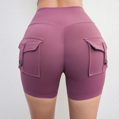 Peach Lift High-Waist Fitness Shorts | Wovetsa