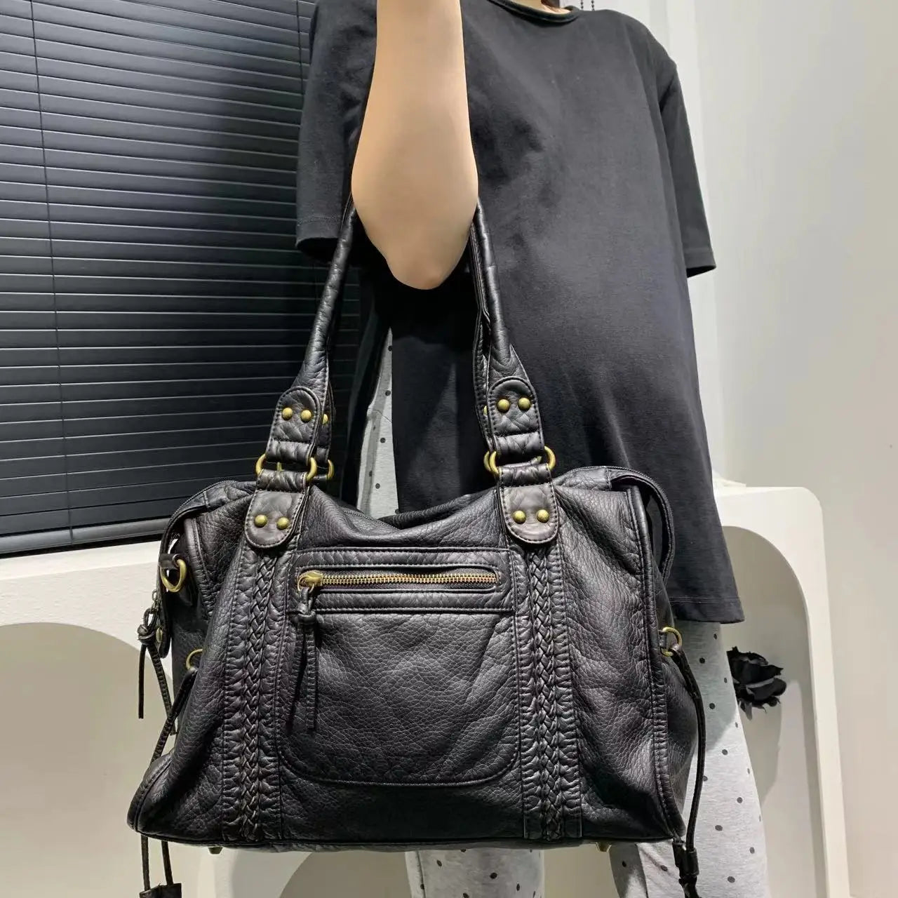 Y2K Motorcycle Shoulder Bag | Wovetsa
