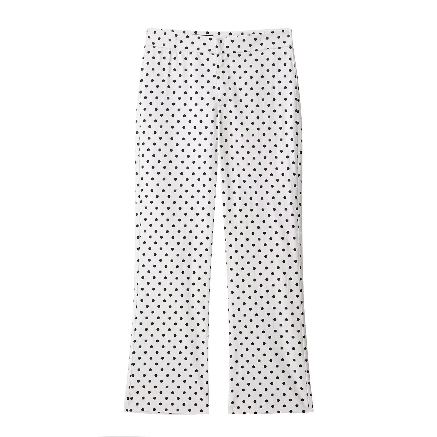 HH Woman Autumn Long Sleeves Turtleneck Zipper With Pockets Drawstring Casual Coats Women Fashion Polka Dot Printed Jacket