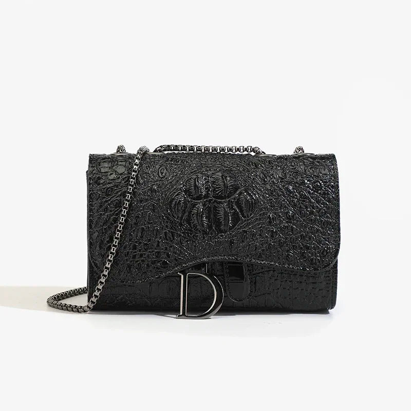 Sequin Chain Flap Crossbody Bag | Wovetsa