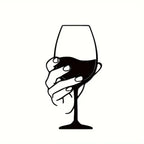 Wine Glass Metal Wall Art | Wovetsa