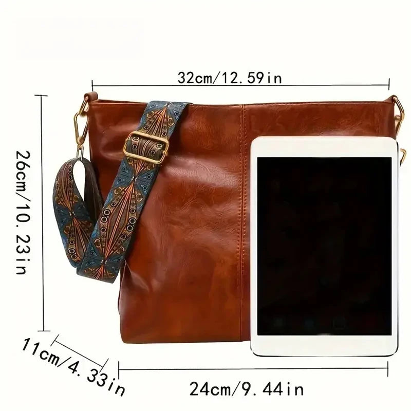 PU Leather Tote Bag | Wovetsa