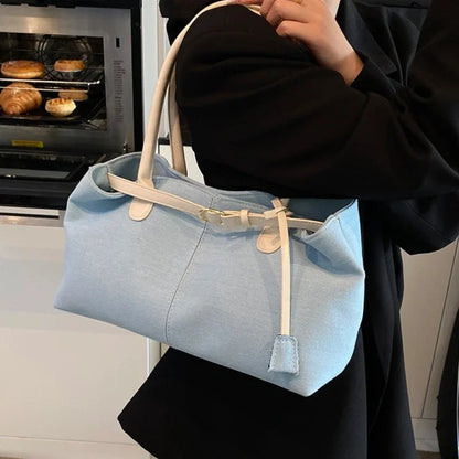 Denim Shoulder Bag | Wovetsa