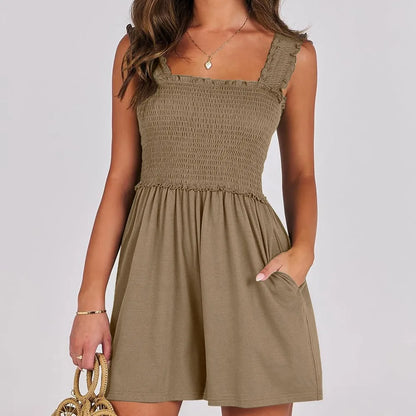 Women's Smocked Midi Dress | Wovetsa