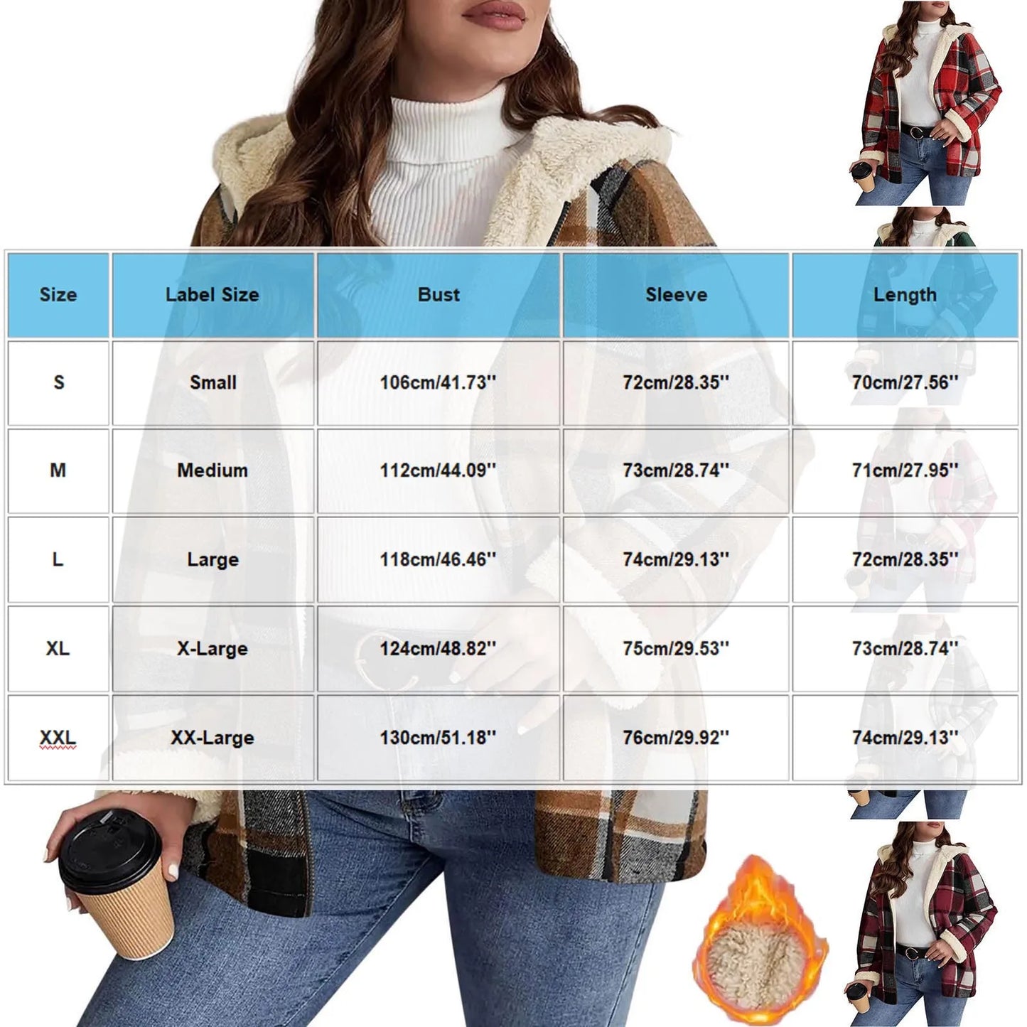 Plaid Hooded Zip Jacket | Wovetsa