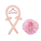 Satin Silk Sleep Cap & Heatless Curler Set | Wovetsa