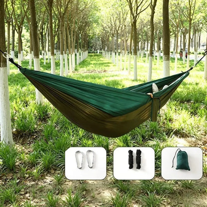 Lightweight Portable Camping Hammock with Tree Straps | Wovetsa