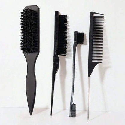 Edge Control Boar Bristle Hair Brush | Wovetsa