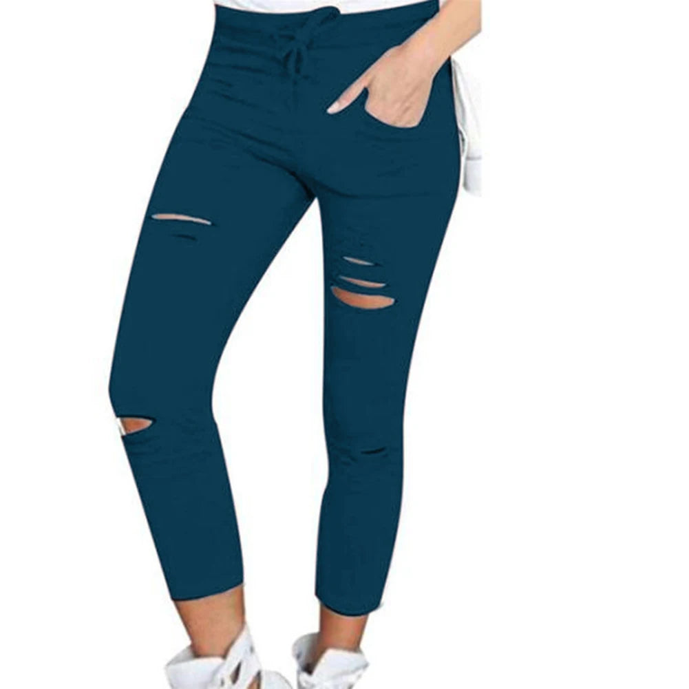 High-Waist Slim Pencil Pants | Wovetsa