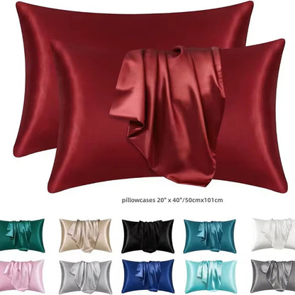 Cooling Satin Pillowcase for Beauty Sleep | Wovetsa