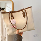 Korean PU Leather Shoulder Tote | Wovetsa
