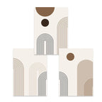 Scandinavian Abstract Geometric Lines Canvas Wall Art | Wovetsa