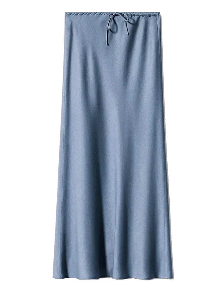 Satin Maxi Skirt | Wovetsa