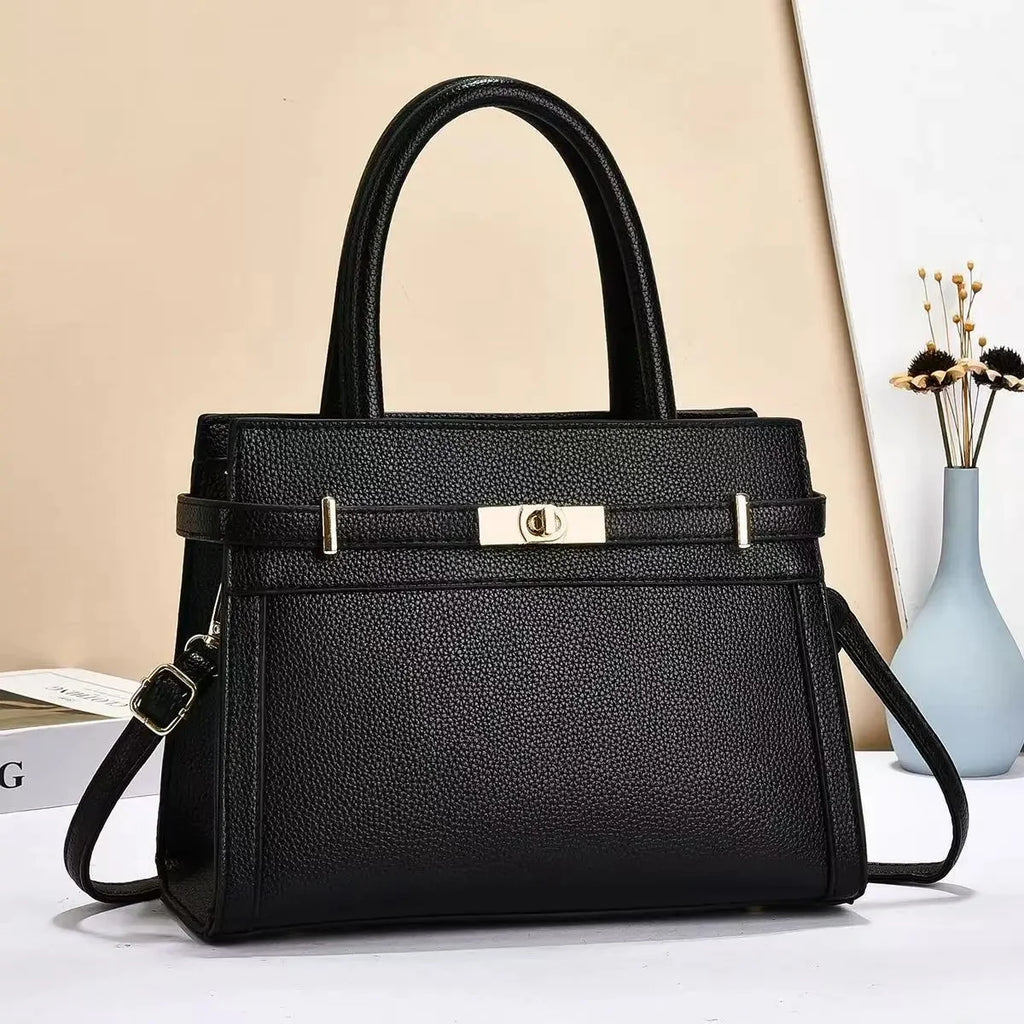 Minimalist PU Leather Crossbody Bag | Wovetsa