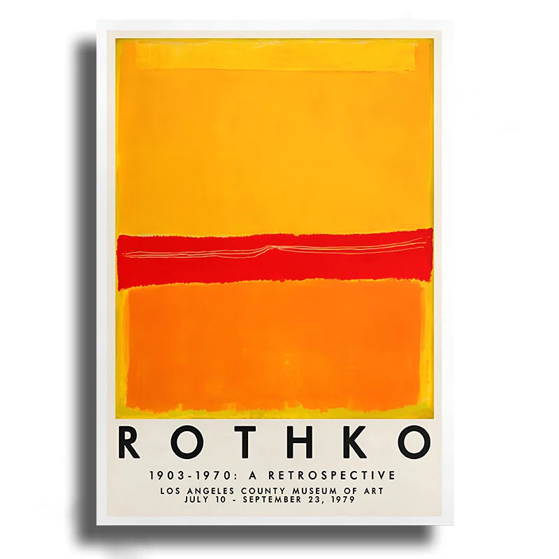 Abstract Art Poster Print Yayoi Kusama Matisse Rothko | Wovetsa