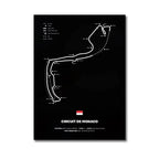 Formula 1 Racing Canvas Wall Art Print | Wovetsa