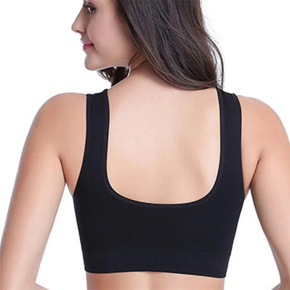 Seamless Wireless Sports Bra for Women — Breathable Crop Top | Wovetsa