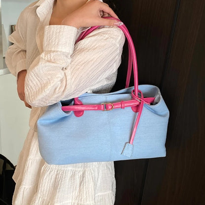 Denim Shoulder Bag | Wovetsa