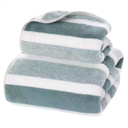 Thickened Coral Fleece Bath Towel Soft & Absorbent | Wovetsa