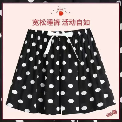 Summer Women Casual High Waist Shorts Pants Womens Bohemian Beach Lightweight Printed Drawstrings Elastic Waist Lounge Bottoms