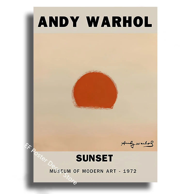Abstract Art Poster Print Yayoi Kusama Matisse Rothko | Wovetsa