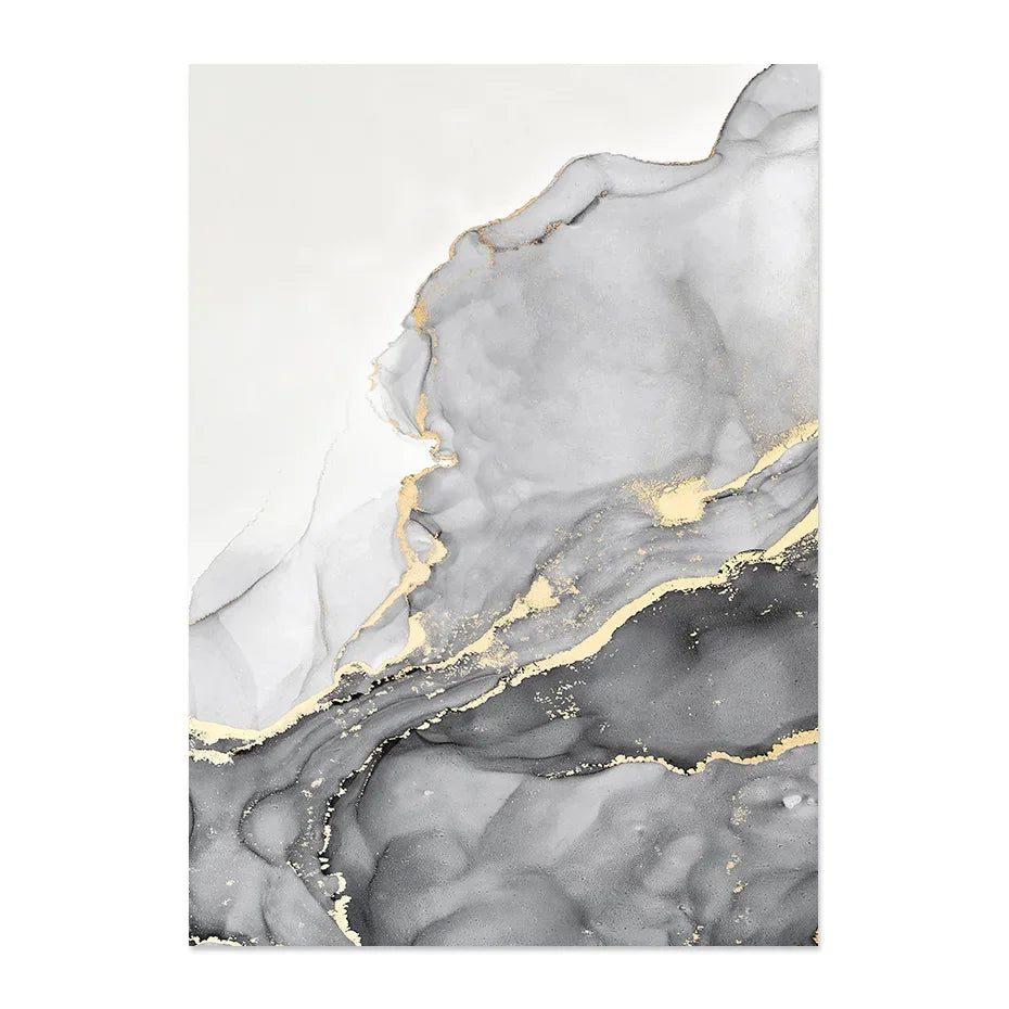 Minimalist Marble Beige Abstract Canvas Wall Art Set of 3 | Wovetsa