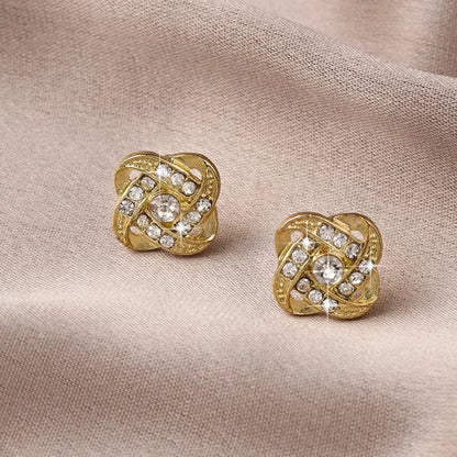 Zircon Stud Earrings | Wovetsa
