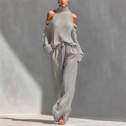 Knit Off-Shoulder Set | Wovetsa