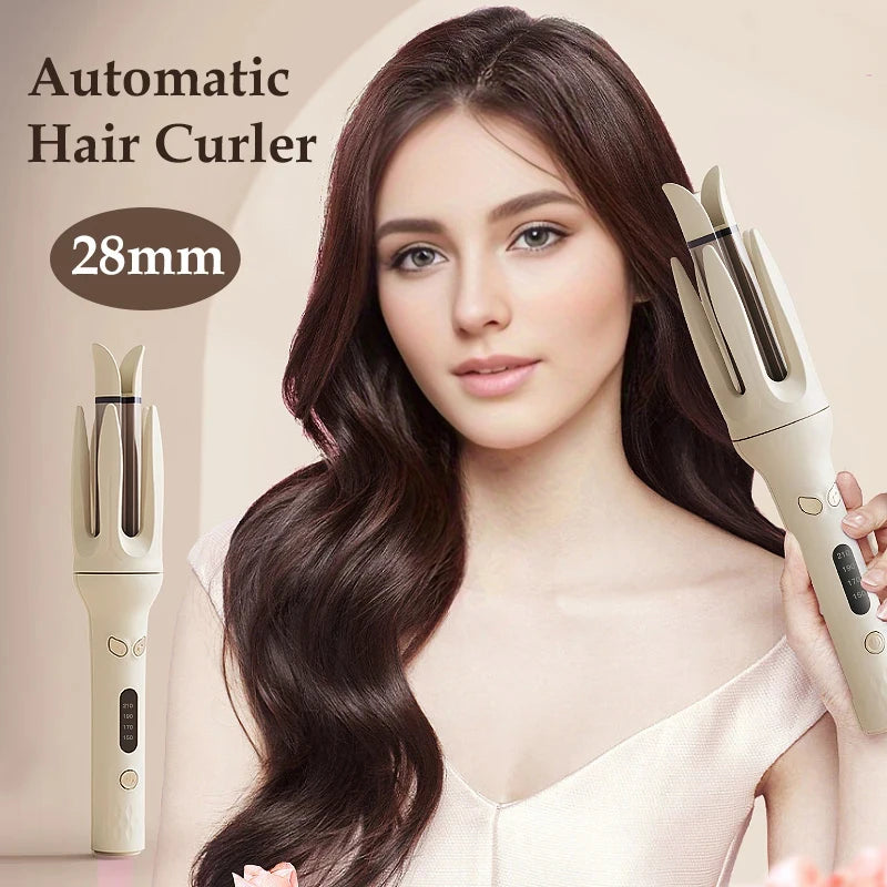 Automatic 28mm Negative Ion Hair Curler | Wovetsa