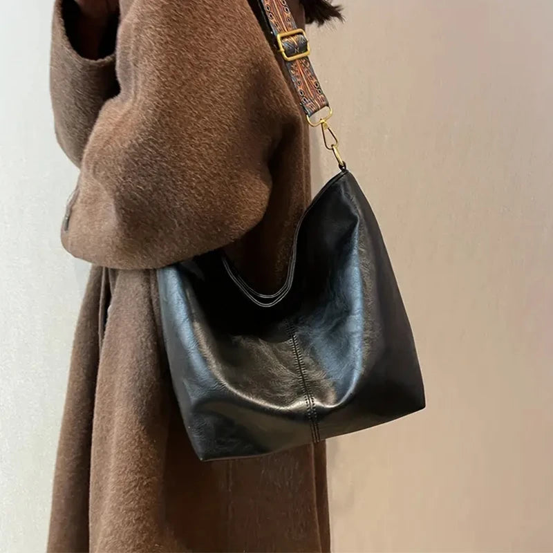 PU Leather Tote Bag | Wovetsa