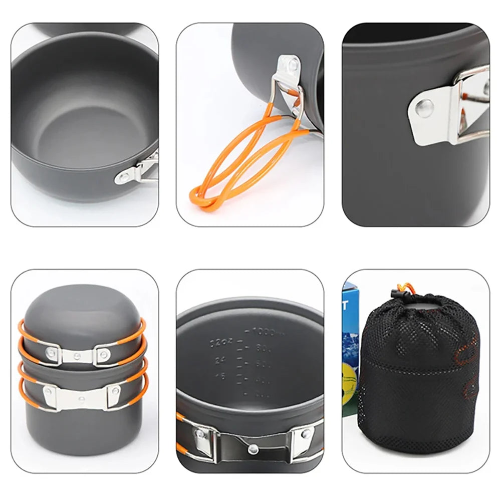 Lightweight Aluminum Camping Cookware Set | Wovetsa