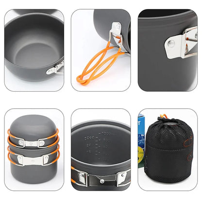 Lightweight Aluminum Camping Cookware Set | Wovetsa