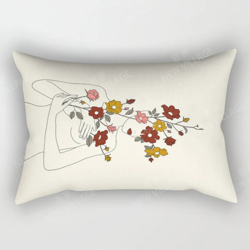 Boho Geometric Throw Pillow Cover | Wovetsa