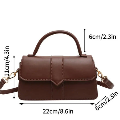 Vintage Square Satchel Shoulder Bag | Wovetsa