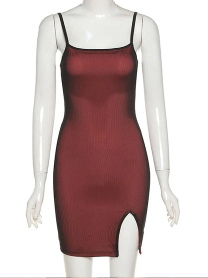 Women's Mesh Sleeveless Bodycon Mini Dress | Wovetsa
